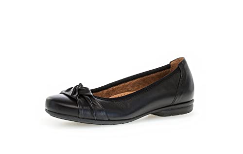 Gabor Damen Klassische Ballerinas, Frauen Flats,Leichte Mehrweite (G),Abendschuhe,Slip-ons,klassisch elegant,Ballerinen,schwarz,39 im Sale