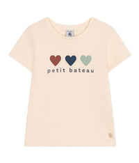 Thumbnail for Petit Bateau Girls' A0A5G T-Shirt, Avalanche/Beach, 4 Years on Sale
