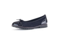 Thumbnail for Gabor Damen Klassische Ballerinas, Frauen Flats,Ballerina-Schuhe,Ballett-Schuhe,Ballet-Flats,Ausgehschuhe,Atlantik (Cognac),39 im Sale
