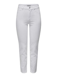 Thumbnail for ONLY Damen Jeans ONLEMILY CRO790 - Straight Fit - Weiss - White W25-W33 Stretch, im Sale