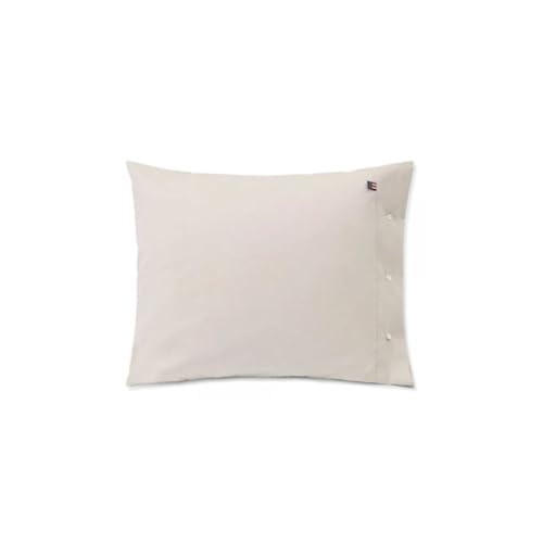 LEXINGTON Pin Point Beige Cotton Pillowcase, Beige, 40x80 on sale