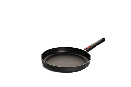 Woll Eco Lite QXR Flachpfanne - Induktiv - Ø 28 cm, 5 cm hoch, mit abnehmbarem Stiel - Geeignet für alle Herdarten, PFAS-frei,100% recyceltes Aluminium, backofenfest, schwarz im Sale