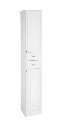Thumbnail for Pelipal Quickset 955 bathroom cabinet in white high gloss, 32.5 cm wide | Tall cabinet with 2 doors, 2 drawers, and 2 shelves on sale