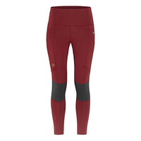 Thumbnail for Fjallraven Damen Abisko Pro Trekking Tights Leggings, Pomegranate Red-iron Grey, EU im Sale