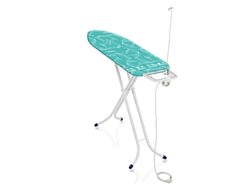 Leifheit ironing board Air Board M Compact Plus for steam irons, ultra-light ironing board, steam ironing board for best results in a short time