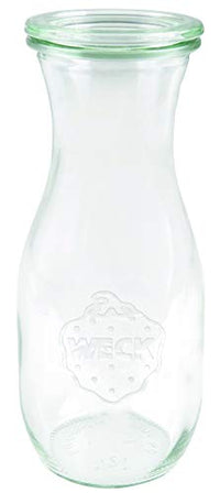 Thumbnail for Weck Saftflasche 500 ml (Hochwertiges Einweck, Einmach Glas mit Glasdeckel; geeignet für Flüssigkeiten; Hitzebeständig; Mikrowellengeeignet; Backofengeeignet; Rundrandglas)764, 6 Stück im Sale