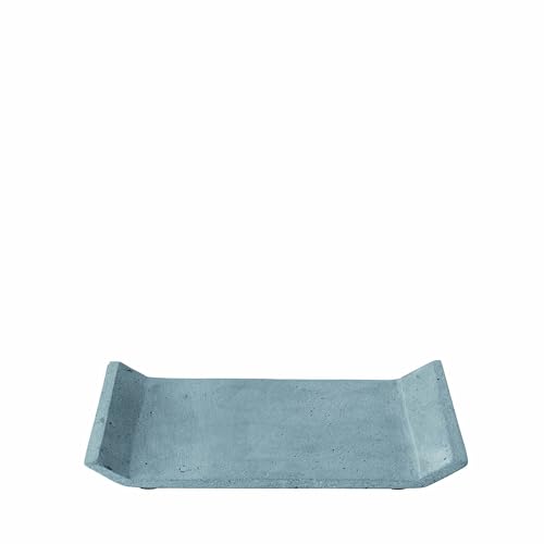 blomus -MOON- Dekoablage aus Polystone, dark grey, moderne Dekoschale, rutschfestes Dekotablett in exklusiver Optik, hochwertig (H / B / T: 2,5 cm x 30 cm x 20 cm, Dark Grey, 65774) im Sale