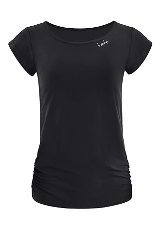 Winshape Women's Functional Light and Soft Short Sleeve Shirt Aet130ls, Ultra Style T-Shirt, Black, EU on Sale