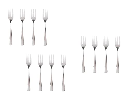 Invero Set mit 12 Mini-Dessert-Folk-Set, hochglanzpoliert, Besteck, Startergabel für Zuhause, Küche, Restaurants oder Bars, ideal für Desserts, Vorspeisen, Gebäck, Obstsalate und mehr, 15 cm im Sale