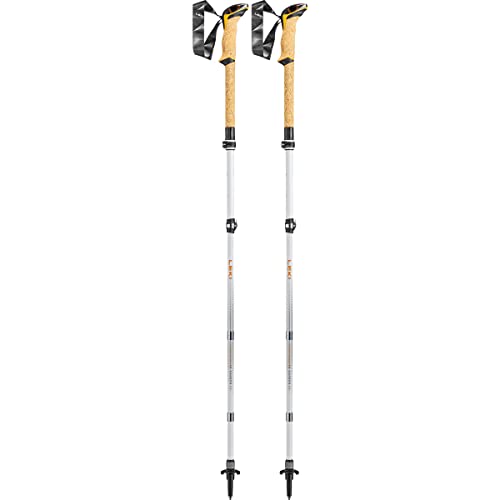 LEKI Cressida FX Carbon AS Stöcke, White-Mango-Silver, 100-120cm im Sale