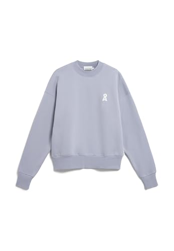 ARMEDANGELS Women's Organic Cotton Sweatshirt Iconic Å ALIZAA Oversized Fit Black on Sale