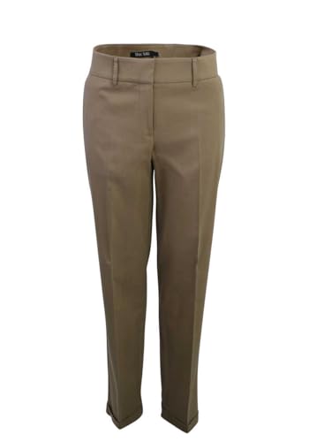 Marc Aurel Damen Hose Gürtelschlaufen Hakenverschluss Eingrifftaschen braun im Sale