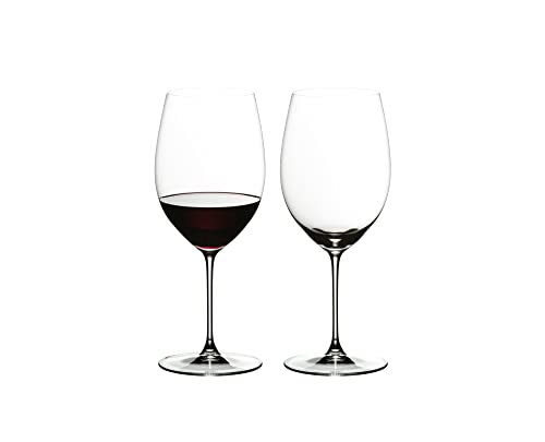 RIEDEL 6449/0 Riedel Veritas Cabernet/Merlot, 2-piece red wine glass set, crystal glass on sale
