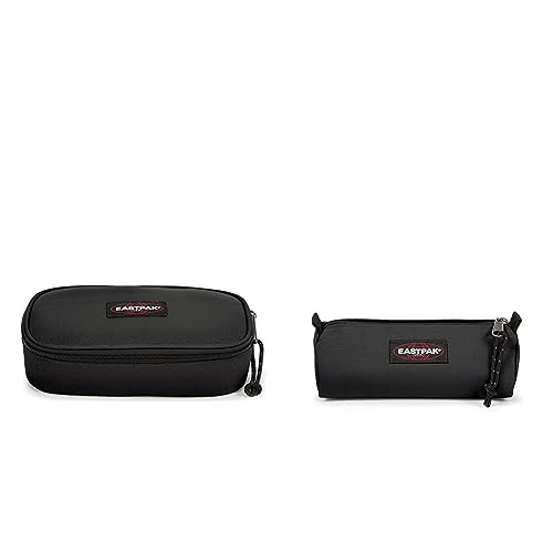 EASTPAK Oval  Single Federmäppchen, 22 cm, Schwarz (Black) & BENCHMARK SINGLE Federmäppchen, 21 cm, Schwarz (Black) im Sale