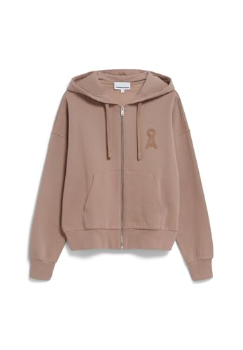 ARMEDANGELS Damen Sweatjacke Oversized Fit aus Bio-Baumwolle NIDORINAA Oversized Fit Cinnamon Dust im Sale
