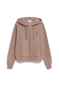 Thumbnail for ARMEDANGELS Damen Sweatjacke Oversized Fit aus Bio-Baumwolle NIDORINAA Oversized Fit Cinnamon Dust im Sale