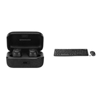 Thumbnail for Sennheiser Momentum True Wireless 3 — 28 Stunden Akkulaufzeit & Logitech MK270 Kabelloses Set mit Tastatur und Maus für Windows im Sale