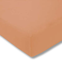 Thumbnail for ESTELLA Spannbetttuch Feinjersey | Apricot | 200x200 cm | passend für Matratzen 180-200 cm (Breite) x 200 cm (Länge) | trocknerfest und bügelfrei | 100% Baumwolle im Sale