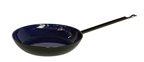 Riess, 0564-025, Bauernpfanne 24, CLASSIC, SCHWARZ/BLAU, Emaille, Höhe 4.3cm, 24cm Durchmesser, Bratpfanne, Induktion im Sale
