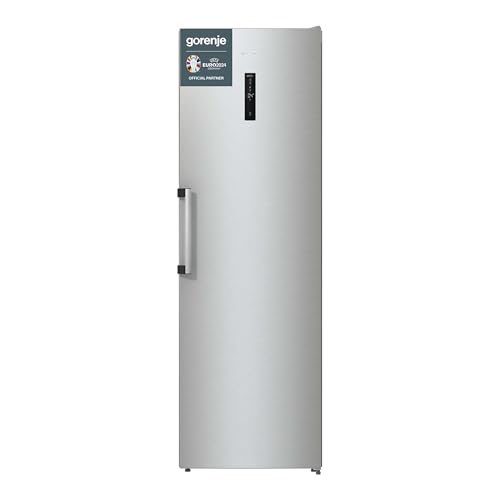 Gorenje R 619 EES5 Kühlschrank / 185cm / Umluft-Kühlsystem/Schnellkühlfunktion/Kühlteil 398 Liter/Inox Look, Silber im Sale