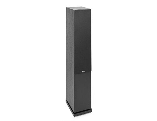 ELAC Debut 2.0 F6.2 Standlautsprecher, Schwarz (jeweils) – 2,5 cm Gewebe-Kalotten-Hochtöner & dreifache 16,5 cm Aramidfaser-Tieftöner – 3-Wege-Bassreflex – bis zu 35.000 Hz Reaktion im Sale