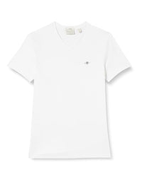 Thumbnail for Gant Men's Slim Shield V-Neck T-Shirt T Shirt, Black, 3XL EU on sale