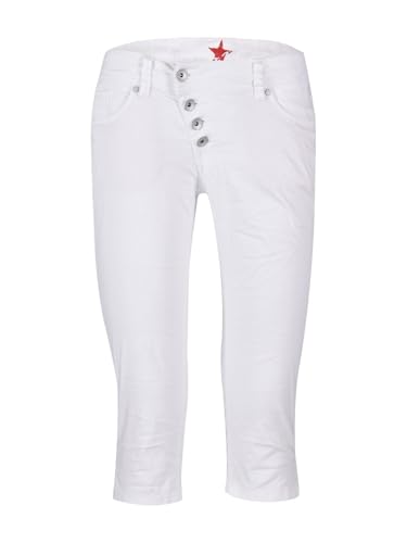 Buena Vista Damen Hose Malibu Capri Stretch Twill (as3, Alpha, m, Regular, Regular, weiß) im Sale