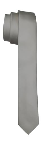 Thumbnail for Dolce & Gabbana Slim Tie in Solid Satin, White, Black, Medium on Sale