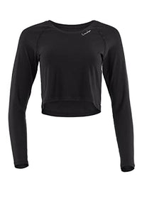 Thumbnail for Winshape Women's Light and Soft Cropped Long Sleeve Top Aet116ls Yoga Shirt, Black, S EU on sale