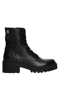 Thumbnail for Tommy Hilfiger CHIC MID HEEL LEATHER LACE-UP ( Stiefeletten Damen, Schwarz (Black), 37 EU im Sale