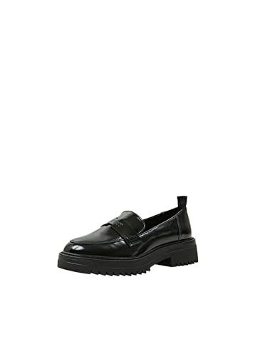ESPRIT Modischer Chunky Damen Penny Loafer, 001/Black, 37 EU im Sale