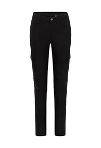 Thumbnail for Rokker Black Jack Slim Motorcycle Textile Pants (Black, 38) on Sale