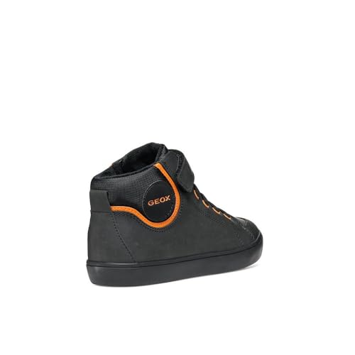 Geox Jungen J Gisli Boy C Sneaker, Schwarz, 34 EU im Sale