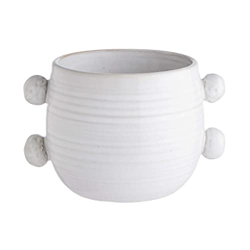 BUTLERS flowerpot 23 x 15 cm made of stoneware -Handle- Plant pot for indoor and outdoor use | Planter for decorating balconies, kitchens, or living rooms on sale