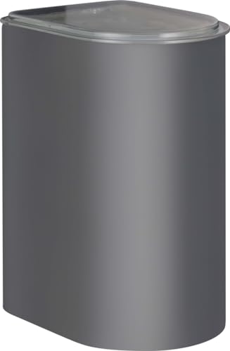 Wesco storage container LOFT 3 liters made of high-quality sheet steel with acrylic lid in matt graphite - food-safe - airtight - ideal for drawers on sale
