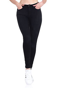 Thumbnail for Women's ONLY High Waist Skinny Fit Jeans Long Denim Stretch Pants ONLPAOLA Basic Skinny Jeans Cotton Pants, Colors: Black, on Sale