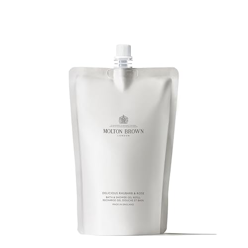 MOLTON Brown Delicious Rhubarb &amp; Rose Bath and Shower Gel Refill 400 ml on sale