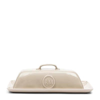 Thumbnail for Riviera Maison Butter Dish with Lid Beige Porcelain Butter Dish Suitable for Fresh Butter Kitchenware - Portofino Butter Dish - (LxWxH) 17.5x14x14 on Sale