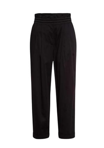 Marc Aurel Straight Hose Gummibund Reißverschluss schwarz im Sale