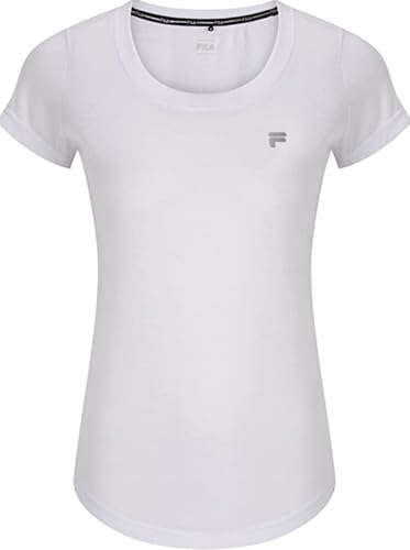 FILA Women's Rahden T-Shirt, Bright White, on Sale
