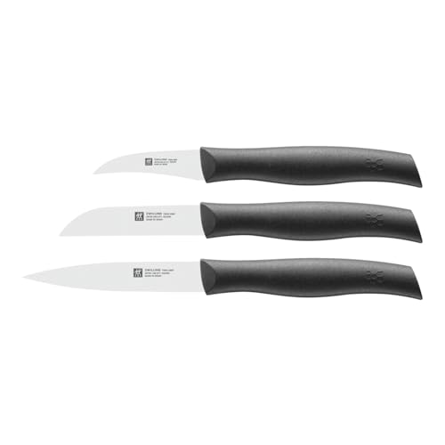 Zwilling 38737000 Twin Grip knife set, 3-piece, Friodur blade, plastic handle, black, 350 x 105 x 15 mm, 1 pack on sale