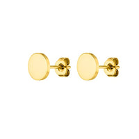 Thumbnail for PURELEI Coin Ohrringe (Gold, Silber), Damen und Herren Ohrringe aus langlebigem Edelstahl, Kleine Wasserfeste Runde Unisex-Ohrstecker, 7,5 mm Durchmesser (Gold) im Sale