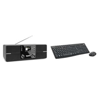 Thumbnail for TechniSat DIGITRADIO 371 CD IR - Stereo Internetradio & Logitech MK295 kabelloses Tastatur-Maus-Set mit SilentTouch-Technologie im Sale
