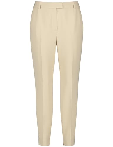 Taifun Damen 7/8 Hose mit Bügelfalten Tailored Fit unifarben 7/8 Länge Warm Sand 34 im Sale