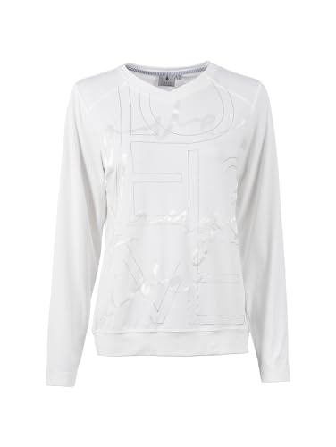 s'questo Shirt 1/1 long-sleeved shirt, V-neck, feminine, combinable, beautiful, blue off-white 46 Soquesto Collection Sweet Soul on sale