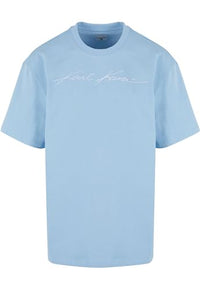 Thumbnail for Karl Kani Herren KM241-059-4 Autograph Heavy Jersey Boxy Tee Light Blue im Sale