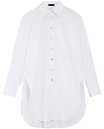 Van Laack poplin long blouse M-Elke white 34 on sale