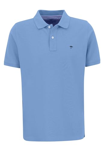 FYNCH-HATTON Premium Cotton Polo Shirt Light Sky/ on Sale