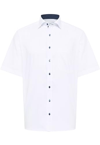 ETERNA Comfort Fit Hemd Halbarm New Kent Kragen Oxford weiß im Sale