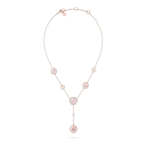 Philipp Plein Damen Kette Halskette Edelstahl Rose PLEIN MINI LOGO PJ2EA16NU im Sale